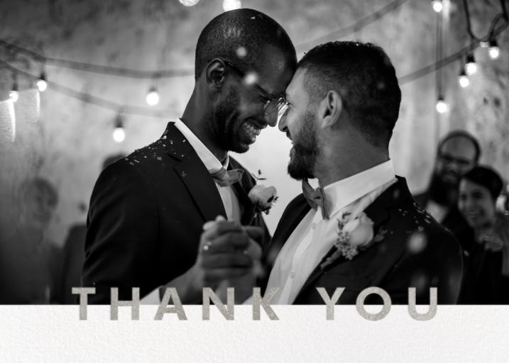 Field of Thanks Photo (Double-Sided) by Paperless Post