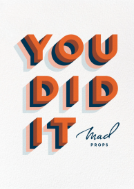 Mad Props - Graduation Card by 2021 Co.