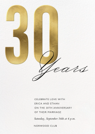 Stylish Numbers - Celebration Invitation by Paperless Post