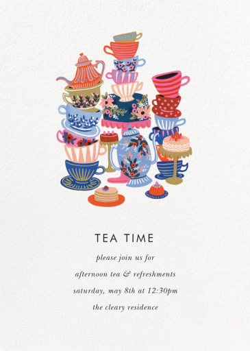 Teacups - Party Invitation by Rifle Paper Co.