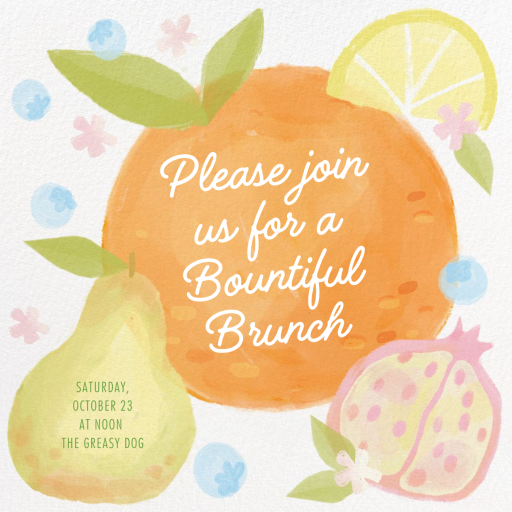 Sweet Fruit - Brunch Invitation by Paperless Post