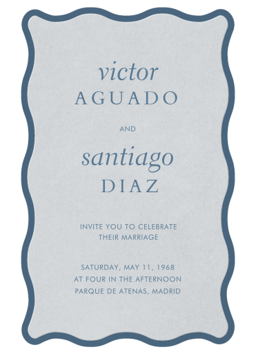 Rippled Trim - Wedding Invitation by Paperless Post