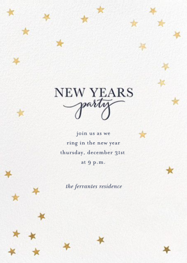 Starry Holidays - Invitation by Sugar Paper