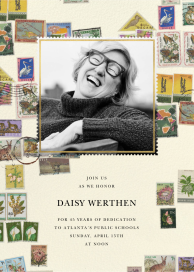 Stamped by Oscar de la Renta