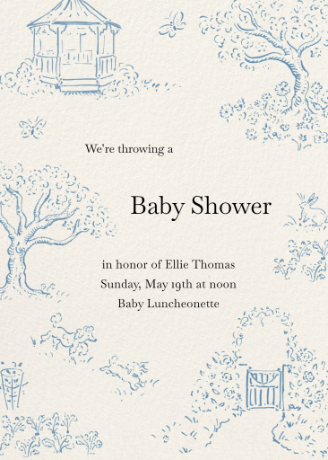 Garden Wanderer - Baby Shower Invitation by Kirby x Art