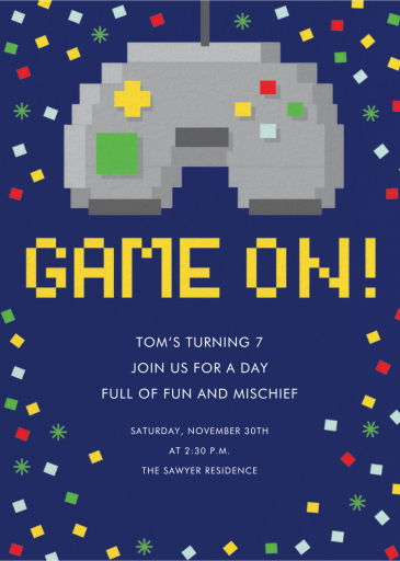 Gaming Controller - Invitation by Hello!Lucky