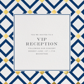 Gold Diamond Tile - Business Event Invitation by Jonathan Adler