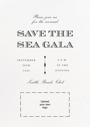 Striped Lettering (Customizable Template) - Fundraiser Invitation by Paperless Post