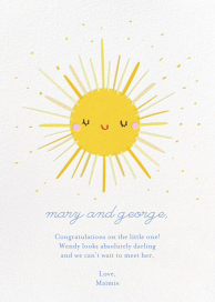 Sunny Greetings - Greeting Card by Little Cube