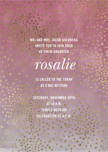 Fetti - Bar & Bat Mitzvah Invitation by Kelly Wearstler