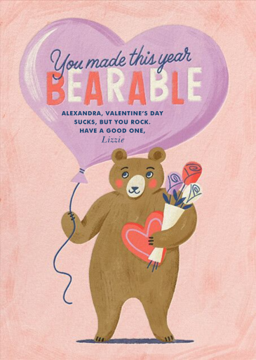 Caring Bear - Valentine's Day Card by Paperless Post