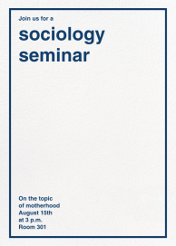 Top Notch - Seminar Invitation by Paperless Post