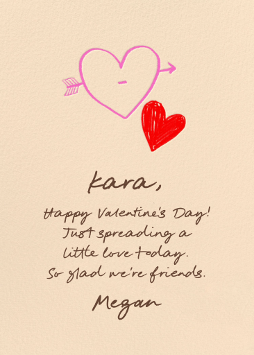 Heartfelt Scribbles - Greeting Card by Hello!Lucky - Back