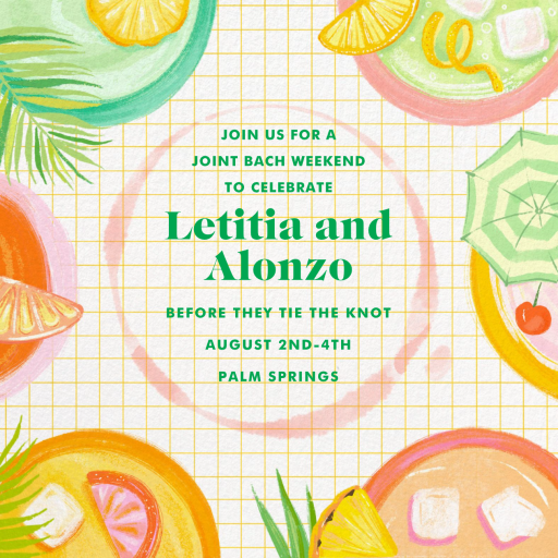 Tropical Grid - Housewarming Invitation by Paperless Post