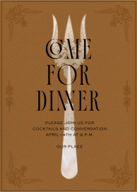 Vintage Fork - Party Invitation by The V&A