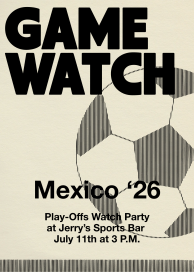 Soccer Ball - Get-Together Invitation by Paperless Post