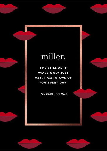 Two-Tone Lips - Valentine's Day Card by kate spade new york