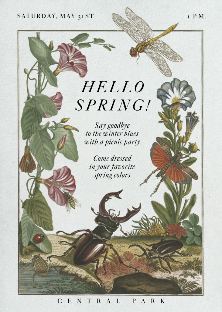Spring Awakening Invitation