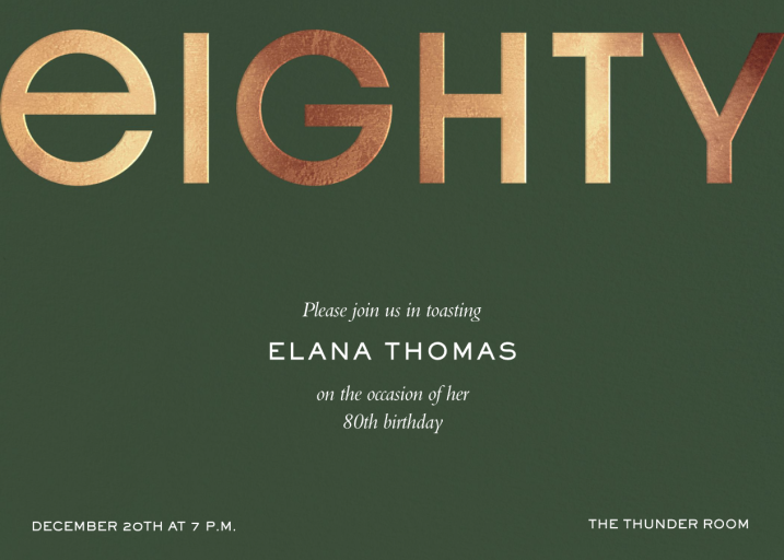 Golden Age - Birthday Invitation by Paperless Post