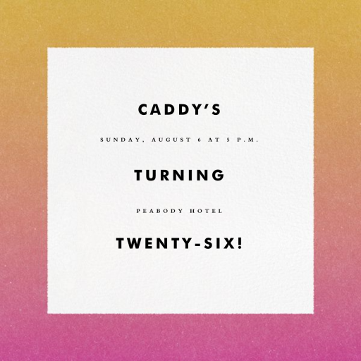 Gradient Border - Birthday Invitation by Paperless Post