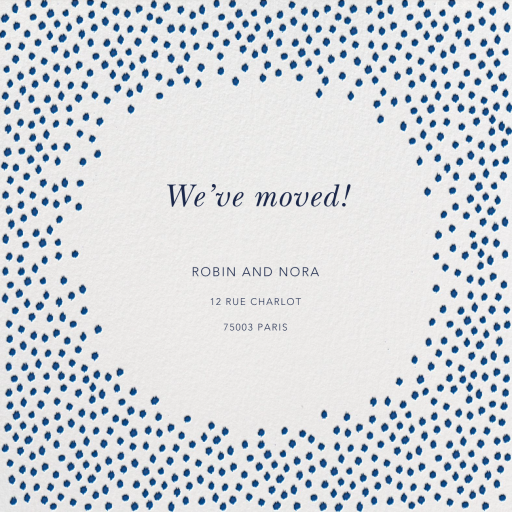 Ikat Dot Home - Moving Announcement by Oscar de la Renta