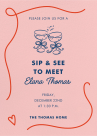 Playful Heart - Sip and See Invitation by Paperless Post