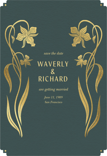 Twin Flowers - Save the Date by Chand Sitara