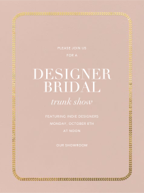 Leaf Inner Bevel Border - Shopping Event Invitation by Paperless Post