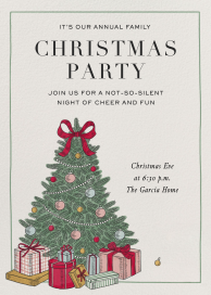 Pine Tree With Gifts - Holiday Party Invitation by Martha Stewart