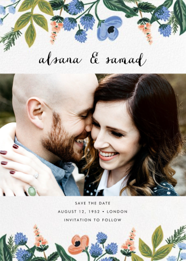 August Herbarium (Photo Save the Date) - Save the Date by Rifle Paper Co.