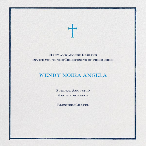 She Likes the Water - Baptism & Christening Invitation by Mr. Boddington's Studio - Back