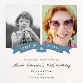 TBT Ribbon - Birthday Invitation by Cheree Berry Paper & Design