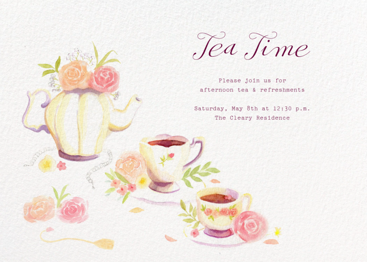 Tea Hour - Party Invitation by Paperless Post
