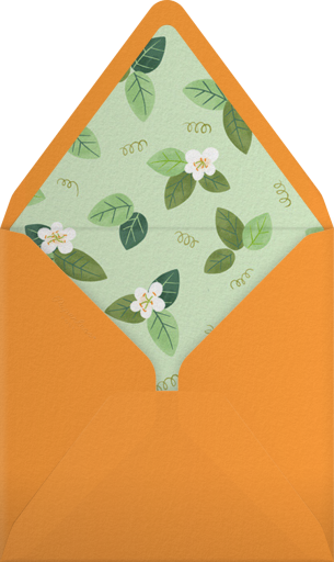 Orange Blossom Trim - Paperless Post Envelope