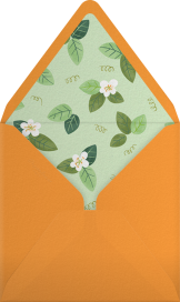 Orange Blossom Trim - Paperless Post Envelope