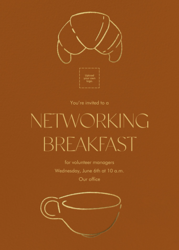 Petit Dejeuner - Networking Event Invitation by Paperless Post