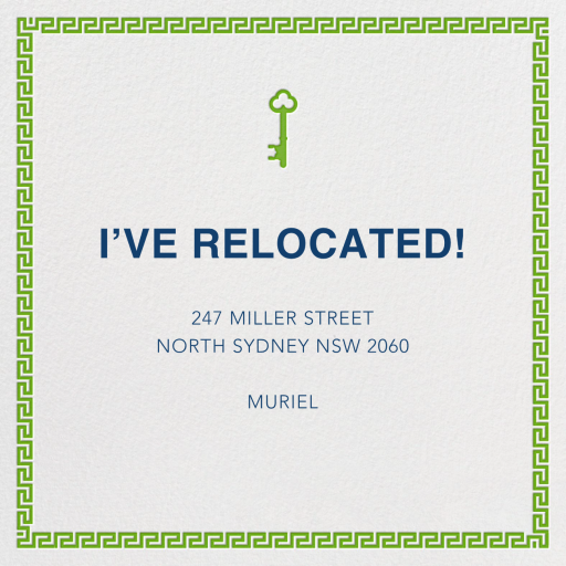 Golden Key - Moving Announcement by Jonathan Adler