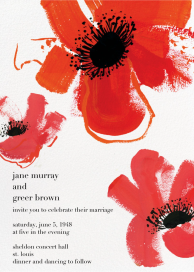 Poppies - Wedding Invitation by kate spade new york