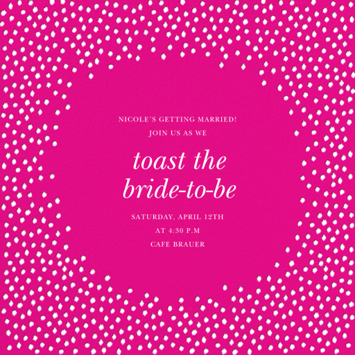 Ikat Dot Home - Bridal Shower Invitation by Oscar de la Renta