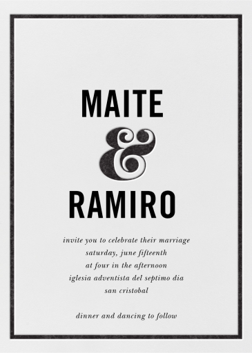 Ampersand KSNY - Wedding Invitation by kate spade new york