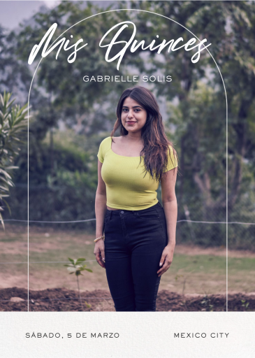 Slender Arch - Quinceañera Invitation by Paperless Post