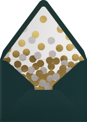 Photo Gold Year In Review Card Envelope