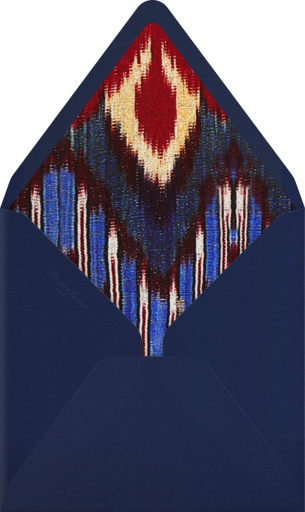 Rose Floral Ikat (Square) - Oscar de la Renta Envelope