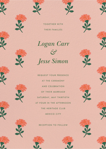 Dianthus Floral - Wedding Invitation by Rifle Paper Co.
