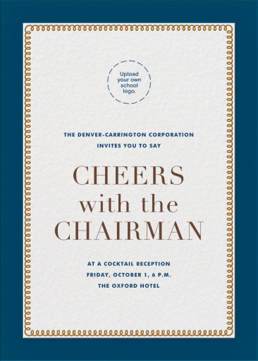 Bold Line (Tall) - Invitation by The Indigo Bunting