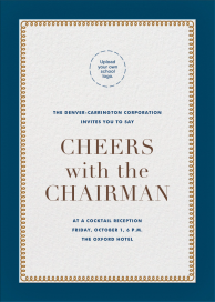 Bold Line (Tall) - Invitation by The Indigo Bunting