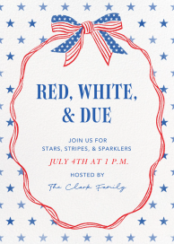America’s Bow - Baby Shower Invitation by Paperless Post