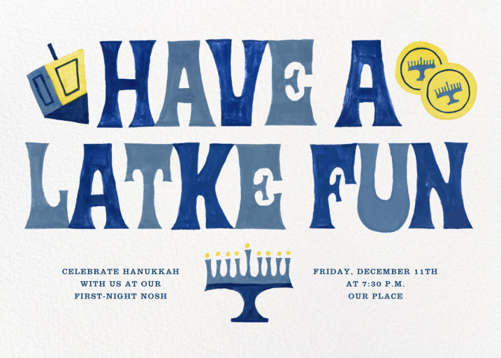 Latke Fun - Invitation by Paperless Post