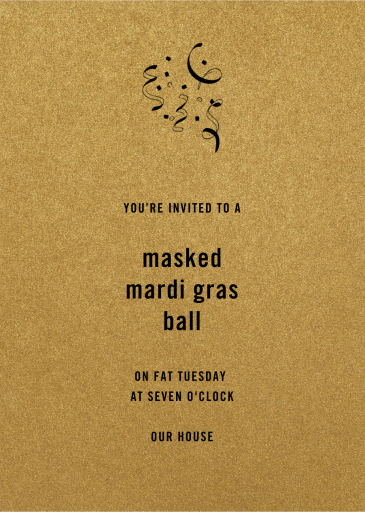 Fort Knox - Mardi Gras Invitation by Paperless Post
