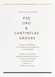 Minimal Foil Border - Wedding Invitation by Paperless Post